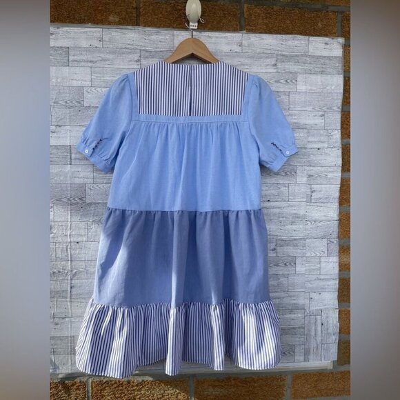 Pomander Place Tuckernuck Quinn Dress Tier Mini Swing Serenity Blue size small - Picture 6 of 9
